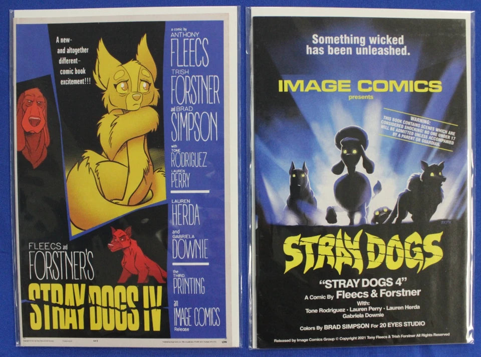 Feral #1 A & B Cover + Stray Dogs #1-5 + AOD 1979 #2 Lot of 9 VF/NM