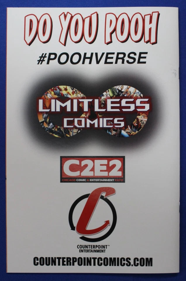 Do You Pooh Battle Pooh Variant SIGNED by Marat Mychaels w/ COA VF/NM