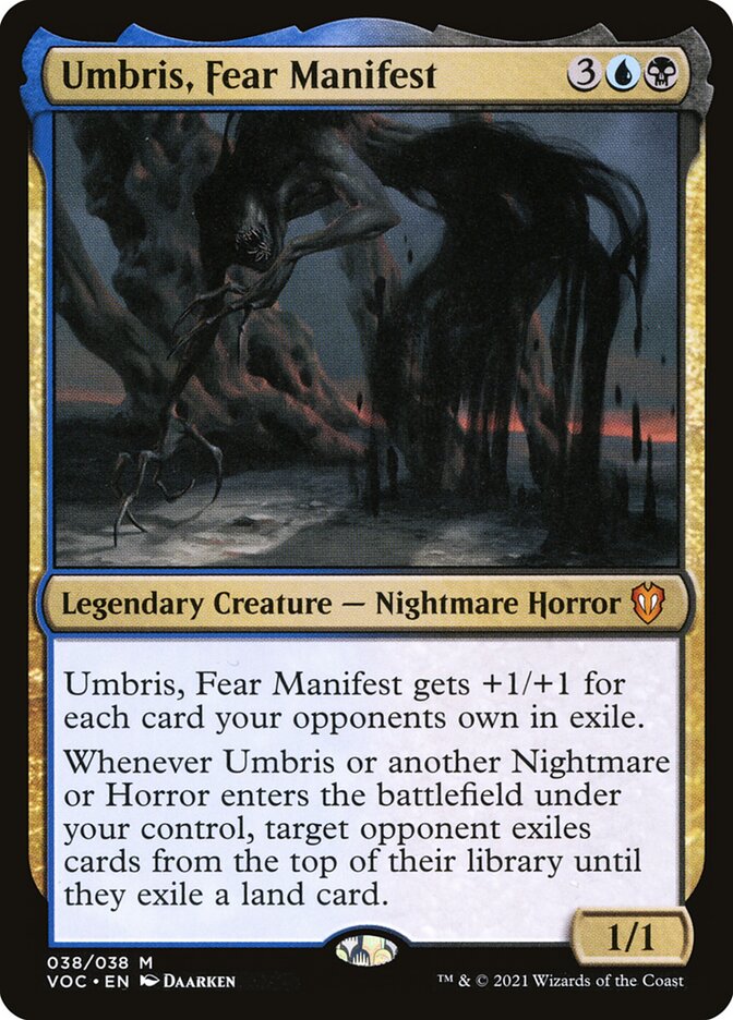 Umbris, Fear Manifest - Blue/Black Umbris, Fear Manifest - Blue/Black