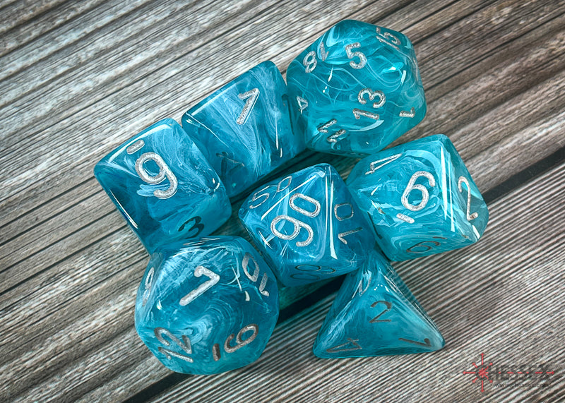 Cirrus® Polyhedral Aqua/silver 7-Die Set
