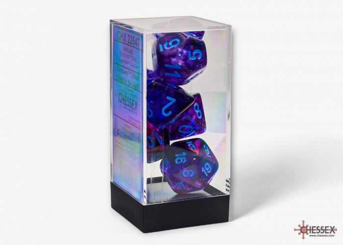 Nebula Mega-hedral Nocturnal/blue Luminary 7-Die Set
