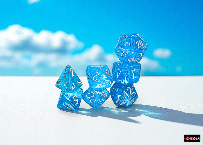 Luminary Mega-hedral Sky/silver Luminary 7-Die Set