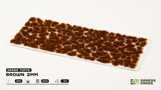 Gamers Grass: 2mm Tuft: Brown