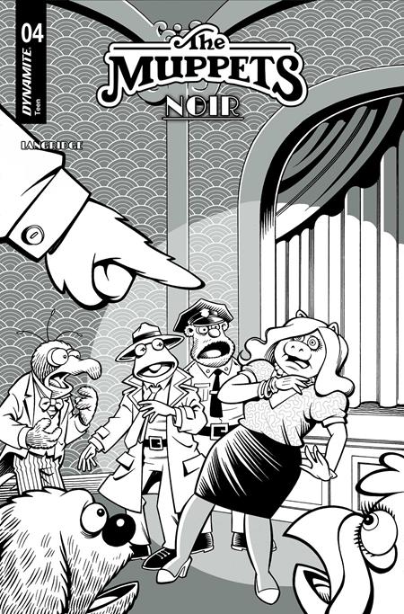 Muppets Noir #4 1:15 Cover E Roger Langridge Line Art Variant