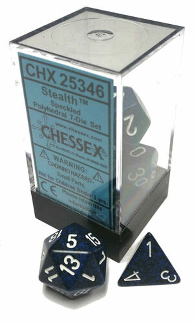 Chessex Dice: Speckled Polyhedral Set Stealth (7)