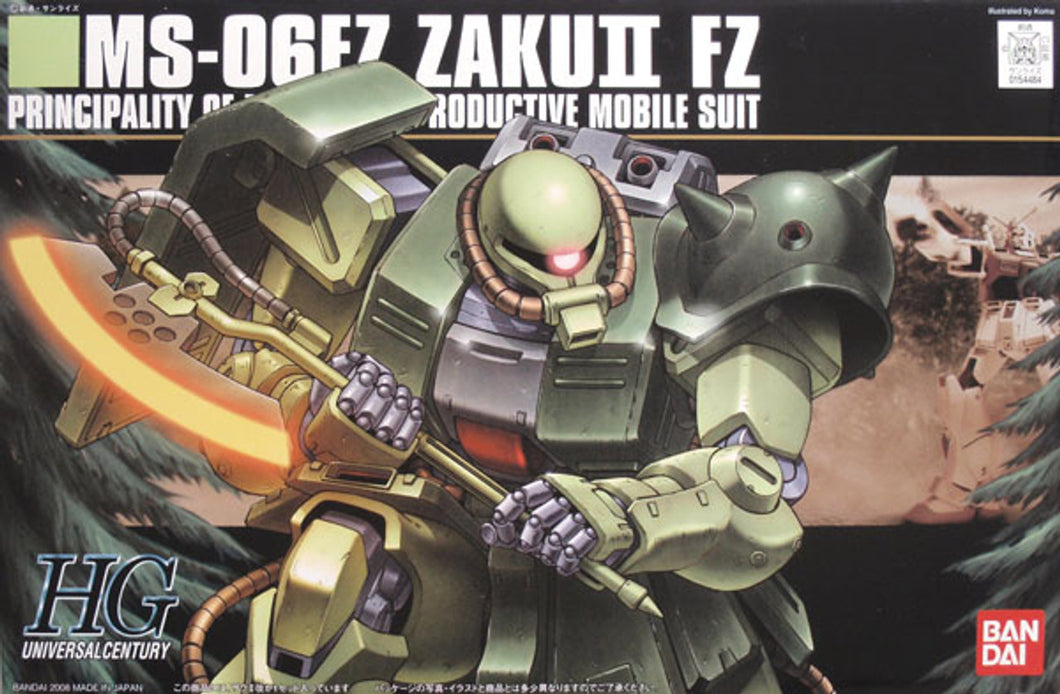 Bandai HGUC 087 Gundam MS-06FZ ZAKU II FZ 1/144 Scale Kit