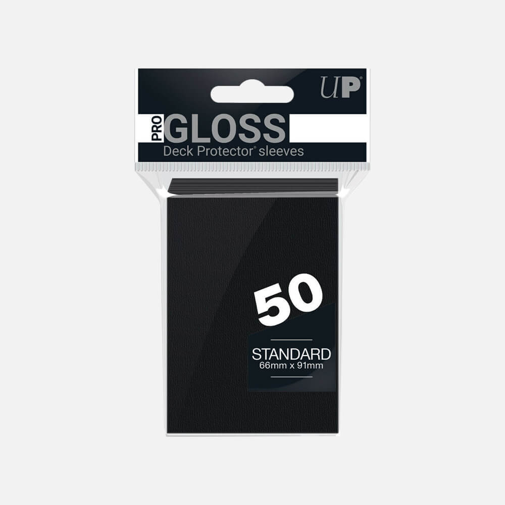 Ultra Pro Sleeves: Standard Gloss - Black 50CT