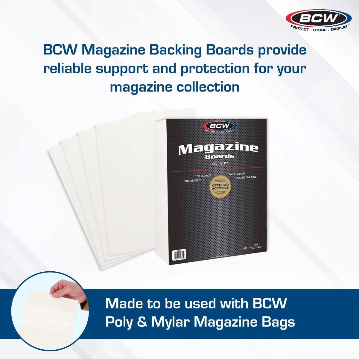 BCW Magazine Backing Boards
