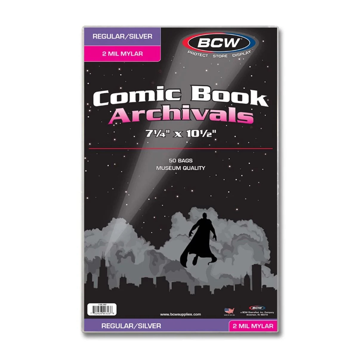 BCW Silver/Regular Comic Mylar Archivals