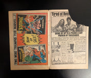 Captain America #110 (1969) - major tear on back cover