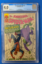 Amazing Spider-Man #6 (1963) - CGC 4.0 - 1st Lizard