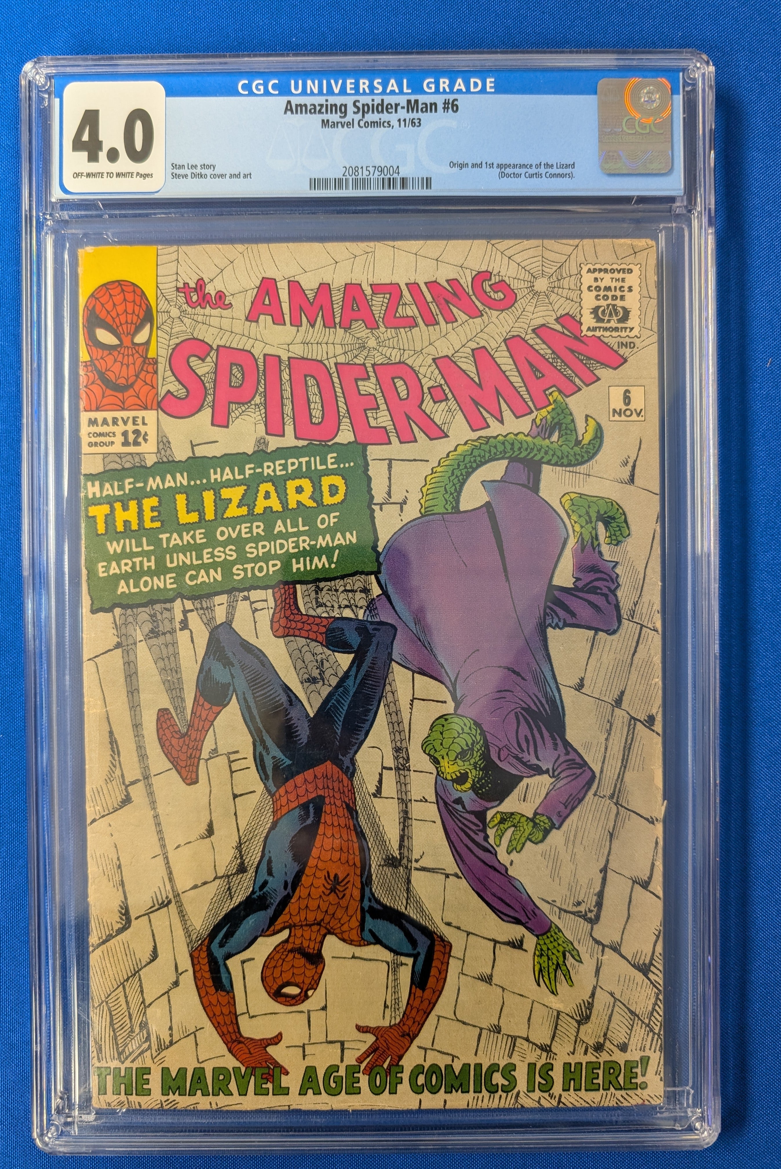 Amazing Spider-Man #6 (1963) - CGC 4.0 - 1st Lizard