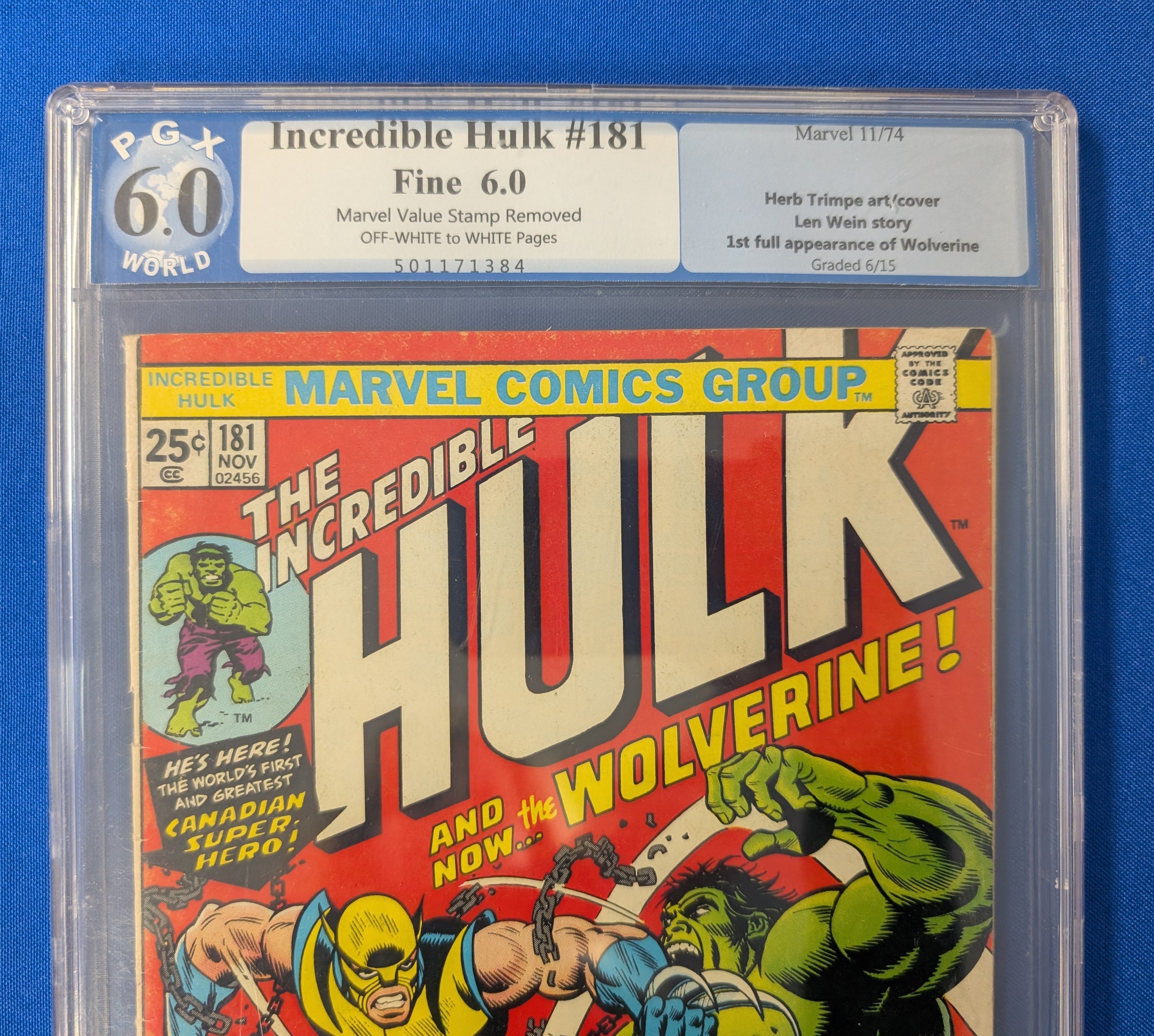 Incredible Hulk #181 (1974) - PGX 6.0 - Missing MVS