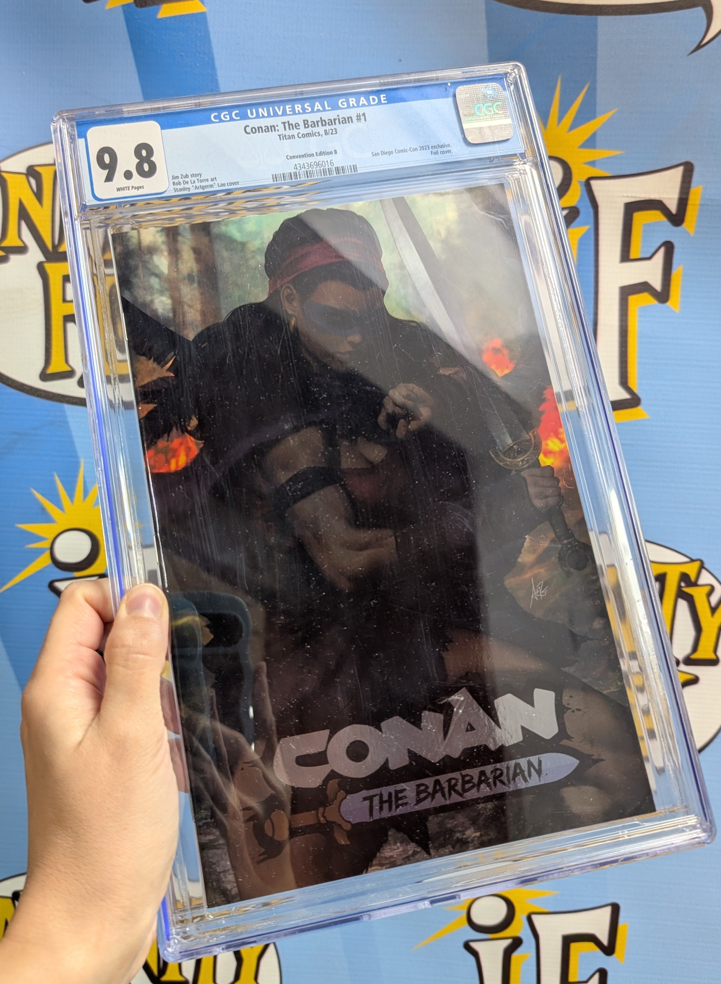 Conan: The Barbarian #1 (2023) CGC 9.8 SDCC Exclusive Artgerm Foil Variant