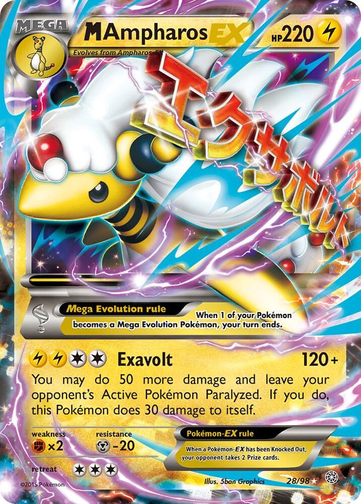 M Ampharos EX - Lightning