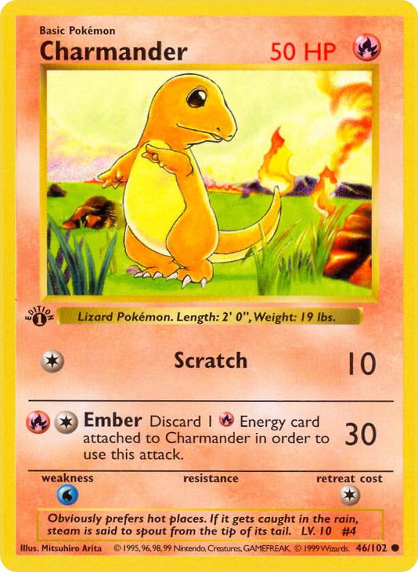 angry charmander pokemon card Charmander