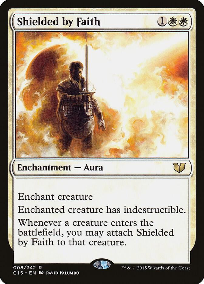 Shielded by Faith - Enchantment - Aura - White
