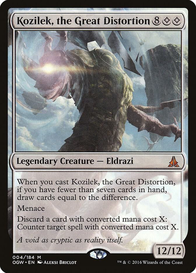 Kozilek, the Great Distortion - Legendary Creature - Eldrazi - Colorless