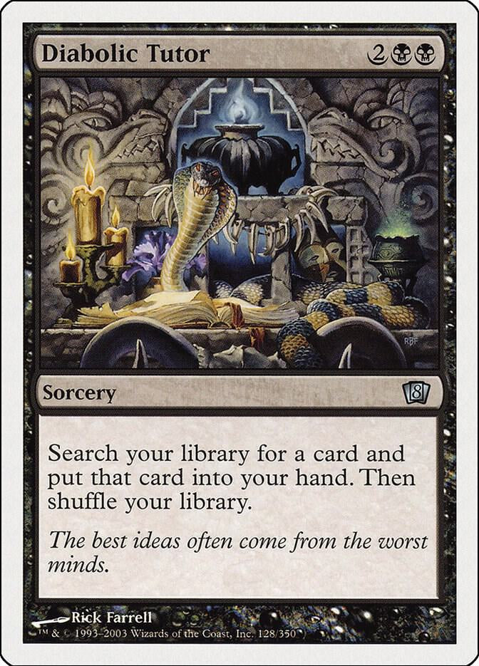black tutor card mtg Demonic Price From Revised Edition (Foreign Border) FBB Profane Tutor MTG - Modern