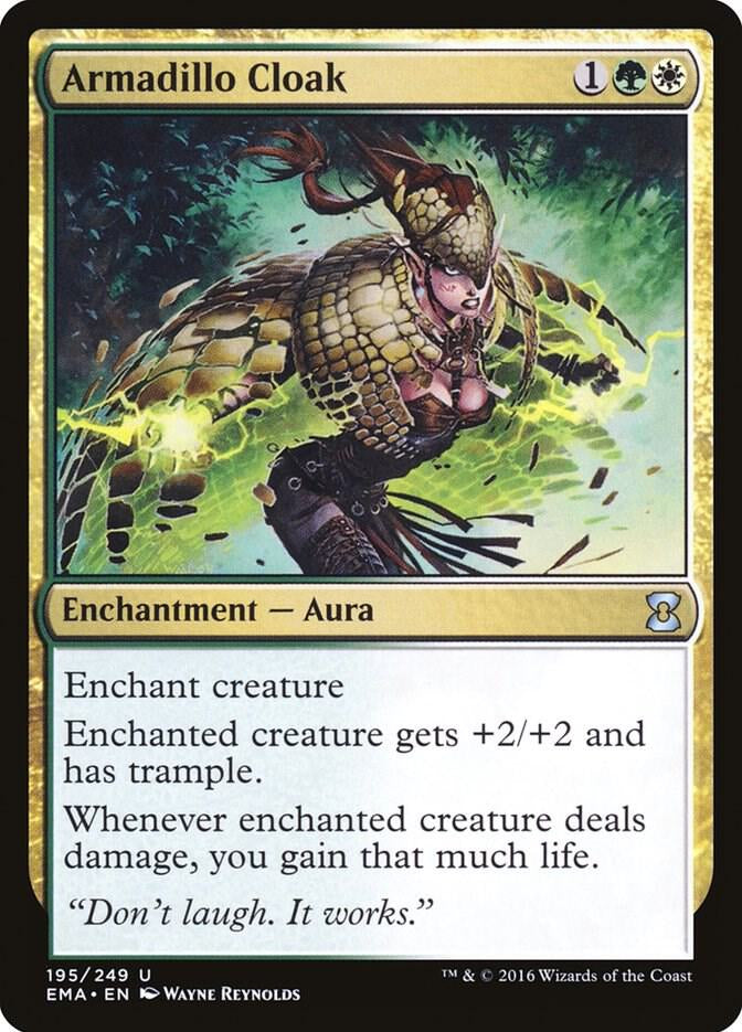 Armadillo Cloak - Green/White