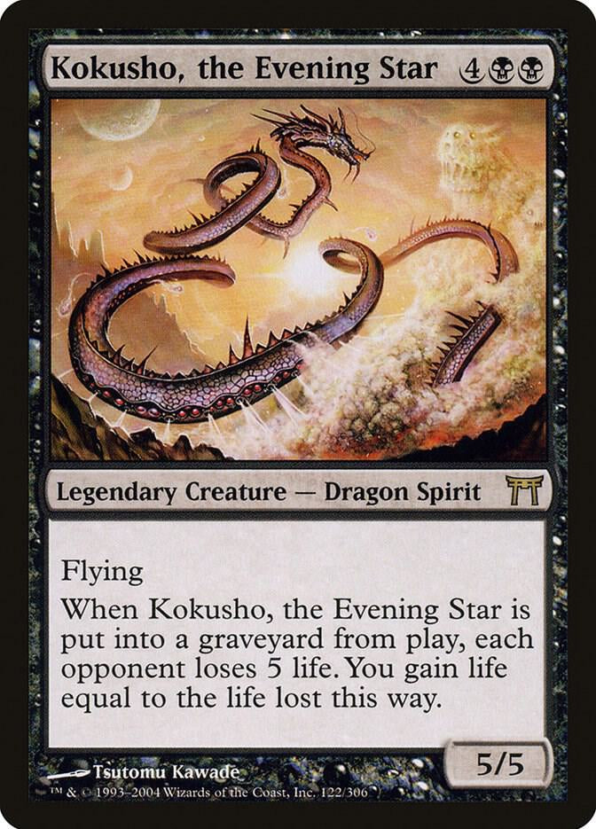 Kokusho, the Evening Star - Legendary Creature - Dragon Spirit - Black