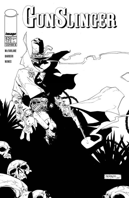 Gunslinger Spawn #52 Cover B Carlo Barberi B&W Variant