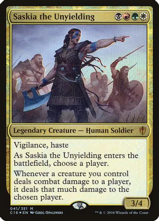 Saskia the Unyielding - Black/Red/Green/White