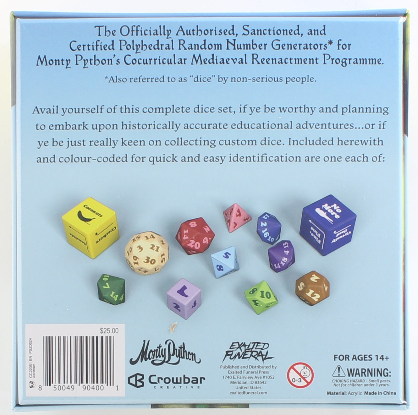 Monty Python's dice