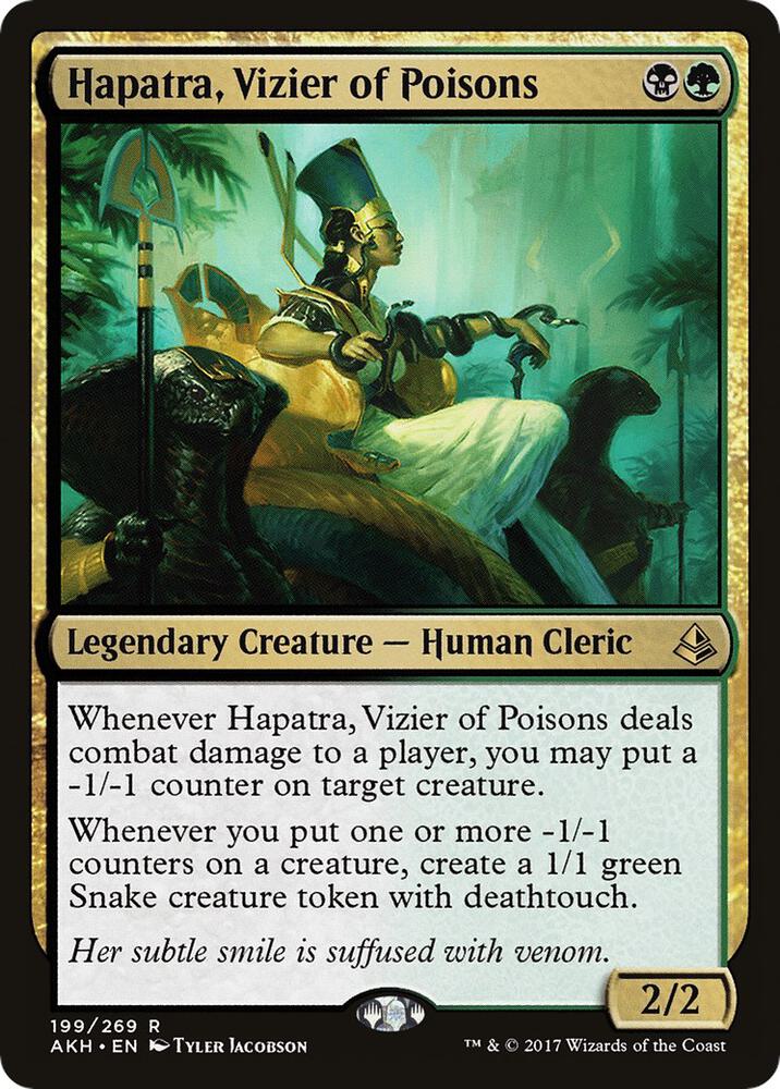 Hapatra, Vizier of Poisons - Black/Green
