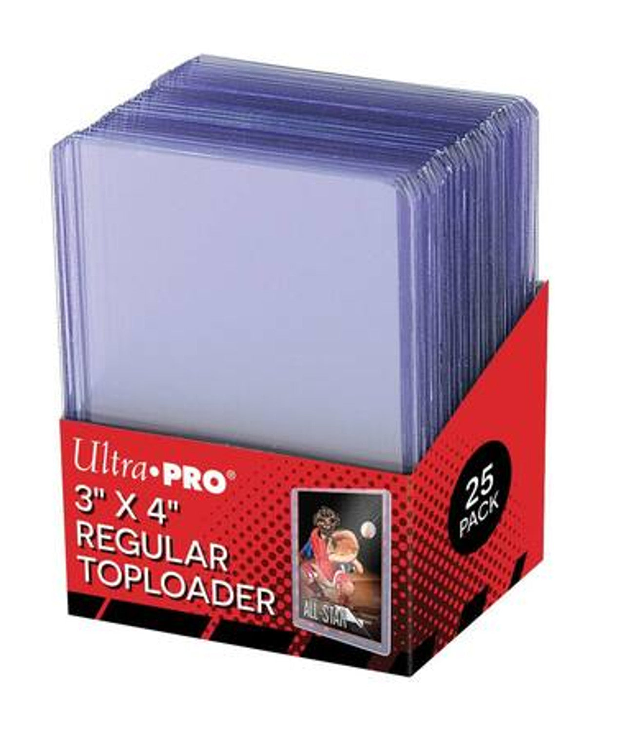 Ultra Pro 3" x 4" Super Clear Regular Toploader Card Protector