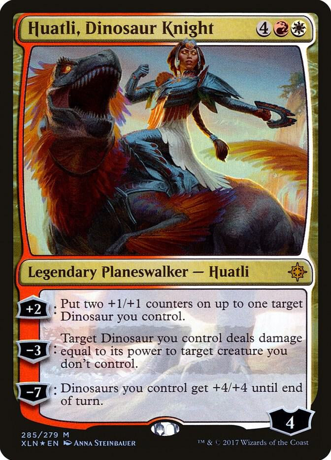 Huatli, Dinosaur Knight - Red / White