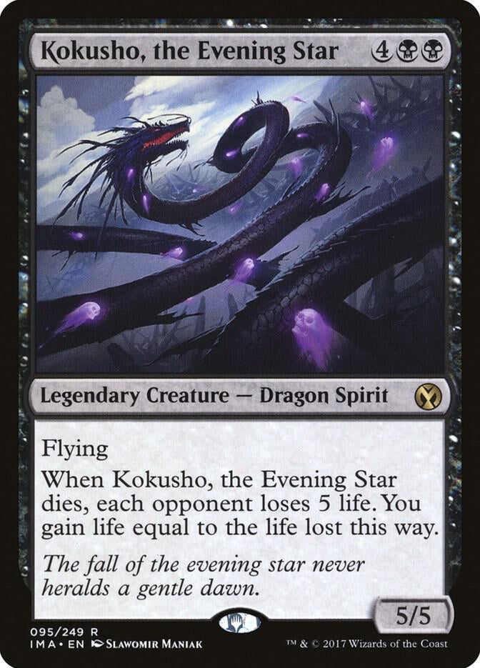 Kokusho, the Evening Star - Legendary Creature - Dragon Spirit - Black