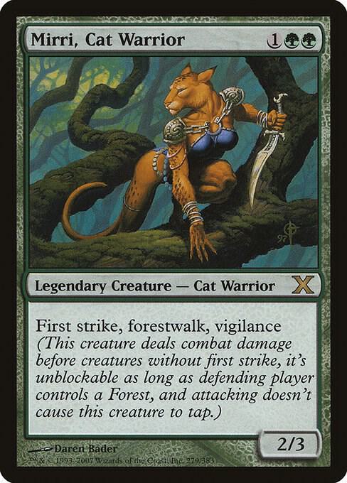 Mirri, Cat Warrior - Green