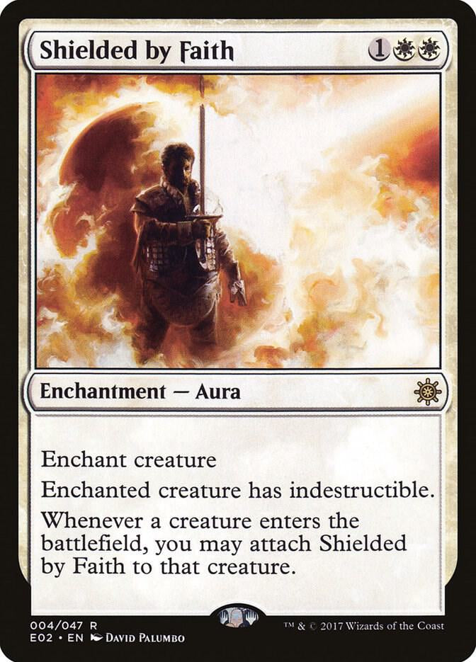 Shielded by Faith - Enchantment - Aura - White