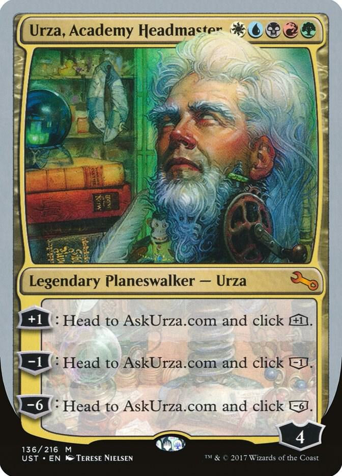 Urza, Academy Headmaster - White/Blue/Black/Red/Green