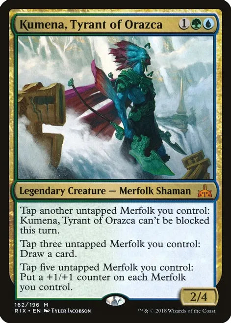 Kumena, Tyrant of Orazca - Green/Blue
