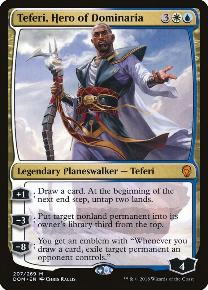 mtg dominaria blue cards Teferi, Hero of Dominaria