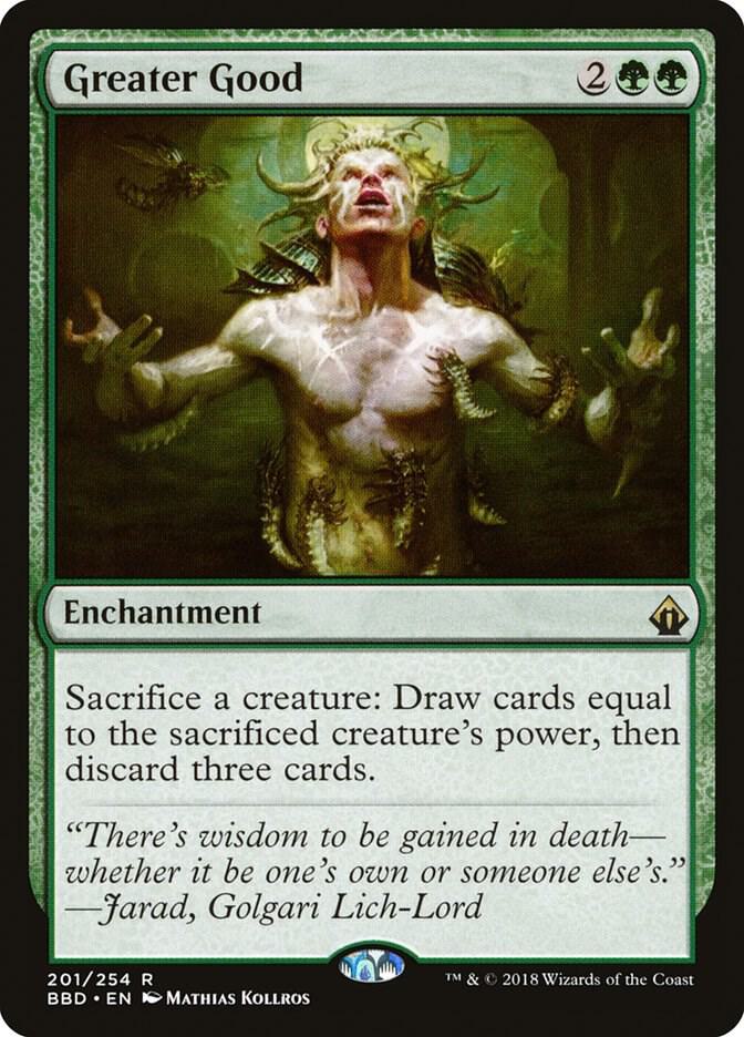 card draw green mtg Greater Good