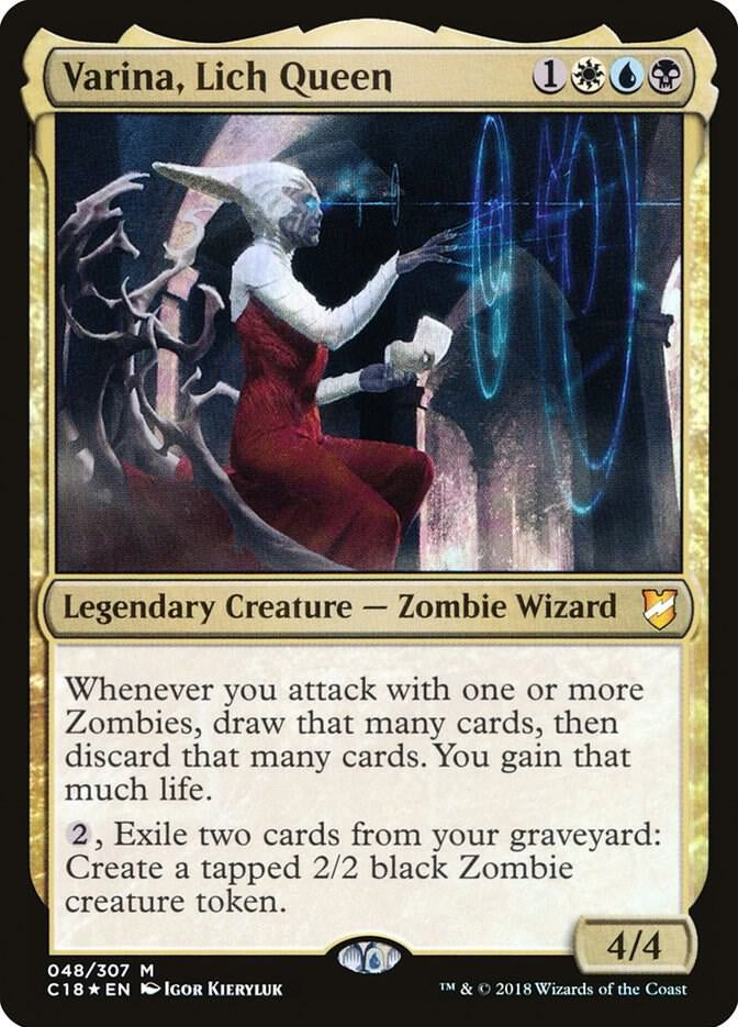 Varina, Lich Queen - White/Blue/Black