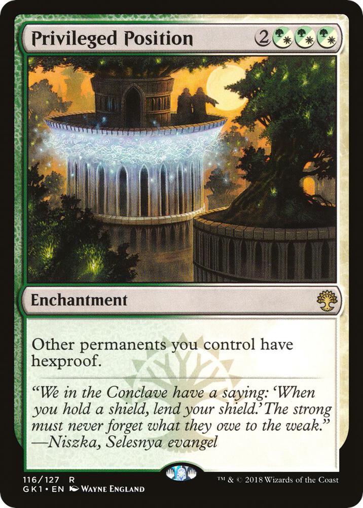 Privileged Position - Green/White