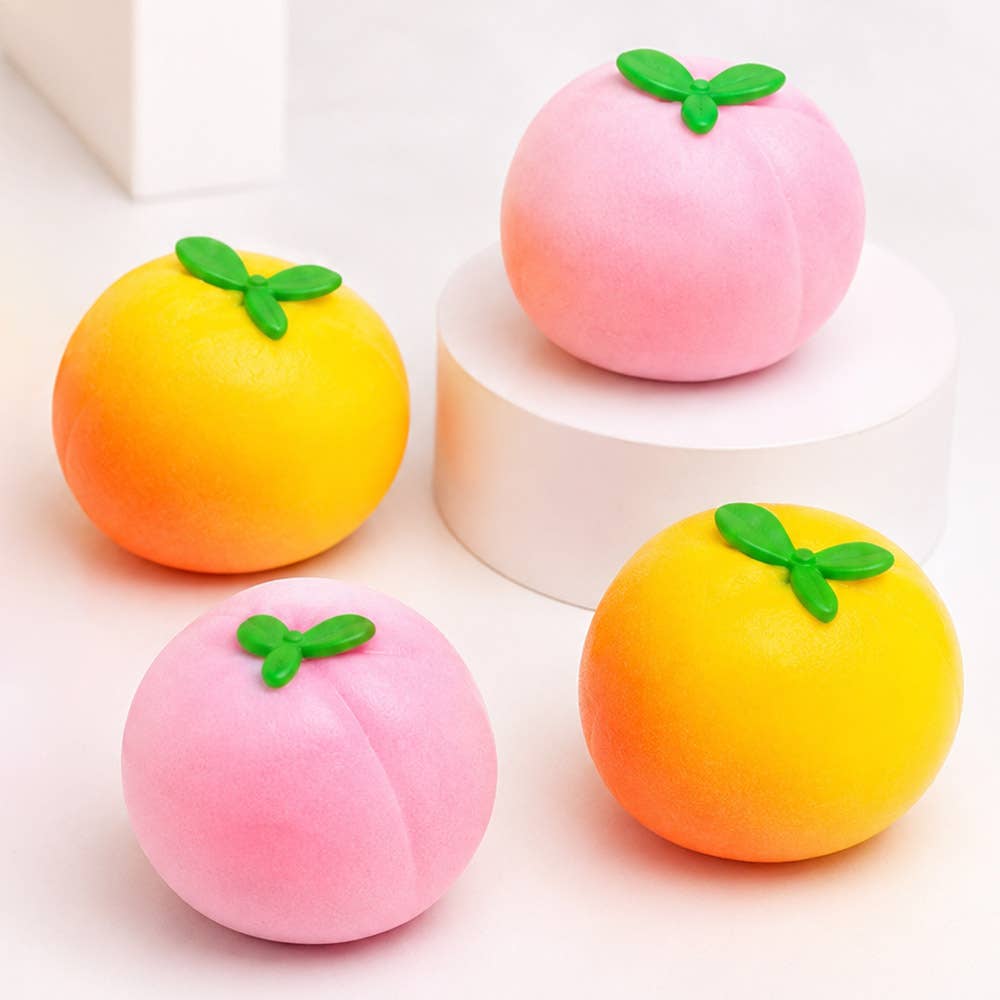 Peach Crunch Squishy – Soft & Stretchy ASMR Fidget