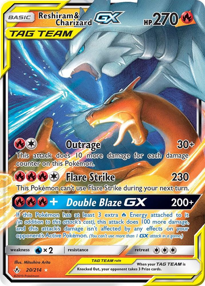 Reshiram & Charizard GX - Tag Team - Fire