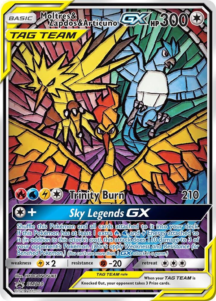 300 gx pokemon cards Moltres & Zapdos & Articuno GX - Colorless