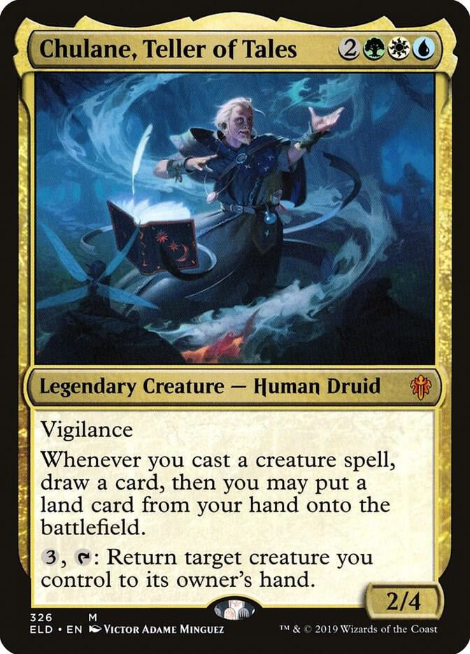 Chulane, Teller of Tales - Green/White/Blue