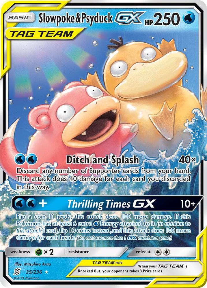 Slowpoke & Psyduck GX - Water
