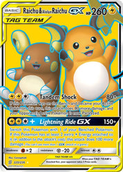 Raichu & Alolan Raichu GX - Lightning - Tag Team