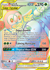 Rowlet & Alolan Exeggutor GX - Grass