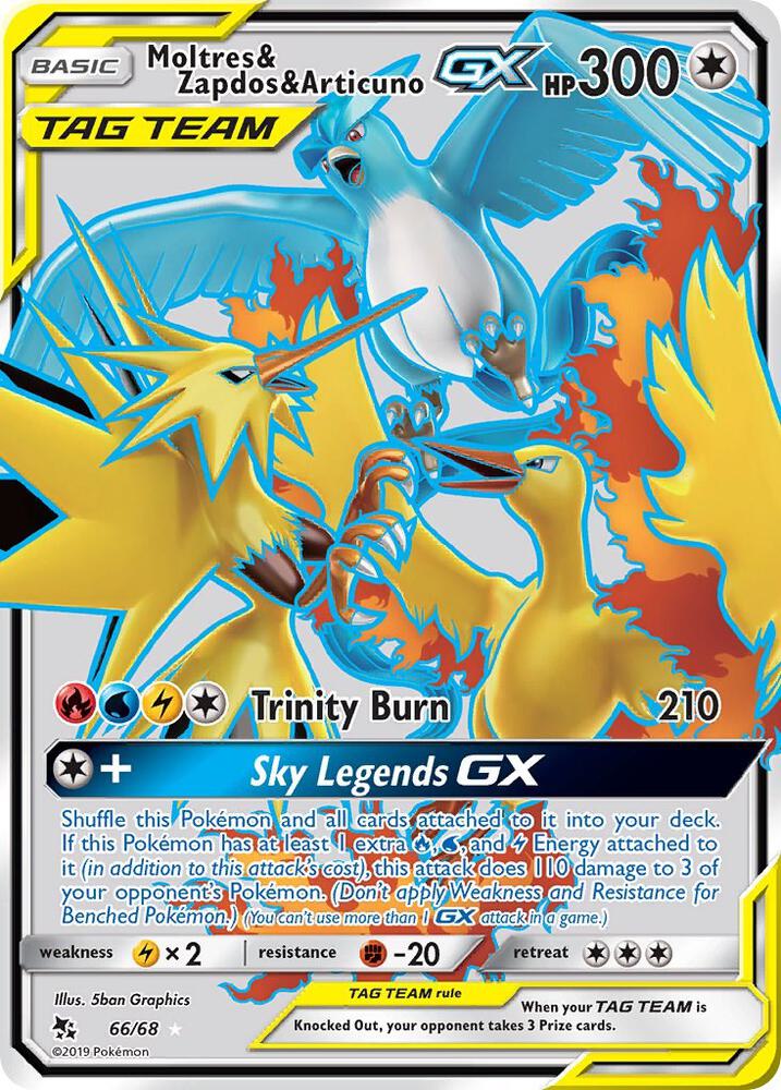 Moltres & Zapdos & Articuno GX - Colorless - Tag Team – Infinity Flux