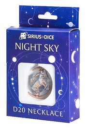 Sirius Dice D20 Necklace: Night Sky