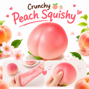 Peach Crunch Squishy – Soft & Stretchy ASMR Fidget
